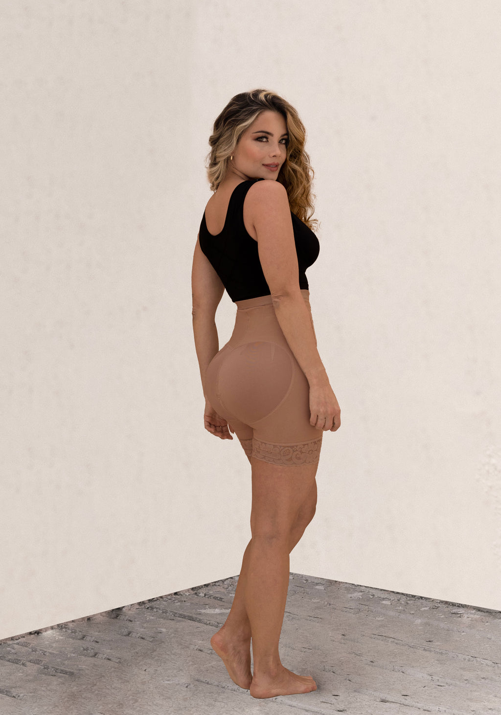 Short de licra tiro alto 2654